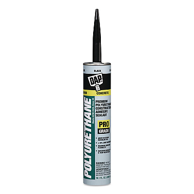 DAP Premium Polyurethane Construction Adhesive Sealant, 10.1 oz Capsule/Cartridge, Black (7079818816)