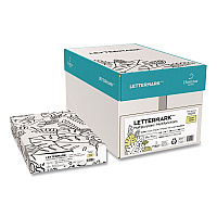 Lettermark Colors 30% Recycled Multipurpose Color Paper, 20 lb Bond Weight, 8.5 x 14, Canary, 500 Sheets/Ream, 10 Reams/Carton (94292RMCT)