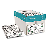 Lettermark Colors 30% Recycled Multipurpose Color Paper, 20 lb Bond Weight, 8.5 x 14, Green, 500 Sheets/Ream, 10 Reams/Carton (94306RMCT)