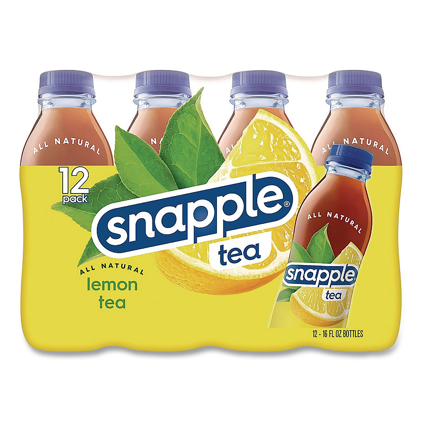 Snapple Flavored Tea, Lemon, 16 oz Bottle, 24/Carton (CAD00786)