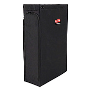 Side Load Linen Bag for Rubbermaid Commercial 2202581, 2202527, 2202587 Carts, 3.7 Bushels, 9 x 21.1 x 33, Black, 4/CT (2202526)