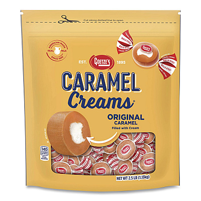 Goetzes Caramel Creams Candy, 40 oz Resealable Bag (40821)