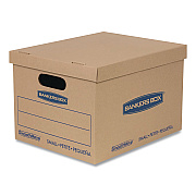 Bankers Box SmoothMove Basic Moving Boxes, Regular Slotted Container (RSC), Small, 12 x 15 x 10, Kraft, 5/Bundle (7714212)