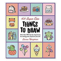 Quarto 101 Super Cute Things to Draw Book, Written by Lauren Bergstrom, Paperback, All Ages, 112 Pages (978076037501)