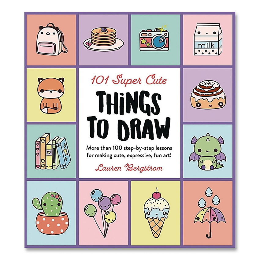 Quarto 101 Super Cute Things to Draw Book, Written by Lauren Bergstrom, Paperback, All Ages, 112 Pages (978076037501)