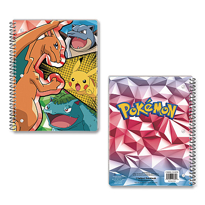 Innovative Designs Licensed Spiral Notebook, Pokemon, 1-Subject, Wide/Legal Rule, Multicolor Cover, (70) 10.5 x 8 Sheets (716135POKSA)