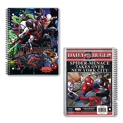 Innovative Designs Licensed Spiral Notebook, Marvel Spider-Man, 1-Subject, Wide/Legal Rule, Multicolor Cover, (70) 10.5 x 8 Sheets (716171SPCSA)