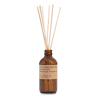 P.F. Candle Co. Reed Diffuser, Sandalwood Rose, 3.5 oz, 4.25" Bottle, 9" Reeds, Amber (RD32)