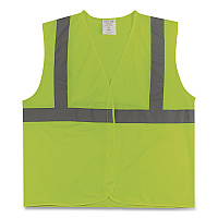 PIP ANSI Class 2 Hook and Loop Safety Vest, X-Large, Lime (302MVGLYXL)