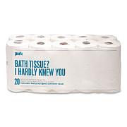 Perk Septic Safe Toilet Paper, 1-Ply, White, 1,000 Sheets/Roll, 20 Rolls/Pack (24388712)