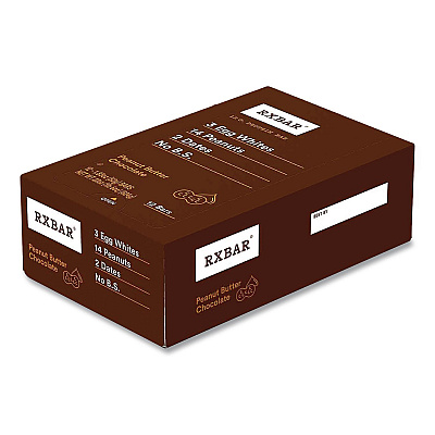 RXBAR Peanut Butter Chocolate Protein Bars, 1.83 oz Individually Wrapped, 12/Box (CGO00471)