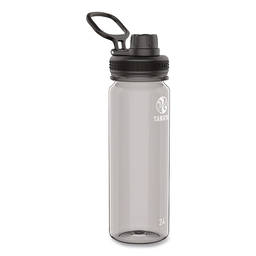 TAKEYA Tritan Plastic Water Bottle, 24 oz, Stormy Black (50404)