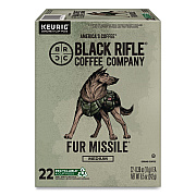 Black Rifle Coffee Company Fur Missile Coffee K-Cups, 22/Box (5510)