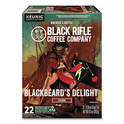 Black Rifle Coffee Company Blackbeard's Delight Coffee K-Cups, 22/Box (0430)