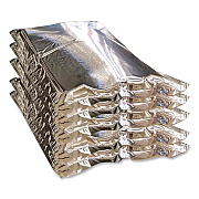 NORTECH Labs Kodiak Pack Insulated Padded Mailer, High-Density Foam, Zip Closure, 12 x 16, Silver, 25 Mailers (KP121625XL)