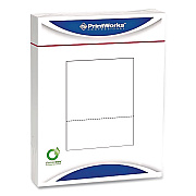 Printworks Perforated Paper, 92 Bright, Perforated 3.63 from Bottom, 24 lb Bond Weight, 8.5 x 11, White, 500 Sheets/Ream, 5 Reams/Carton (04134)