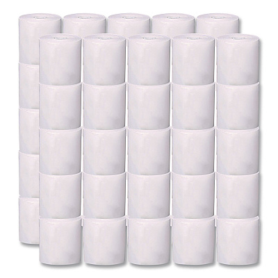 Iconex BPA-Free Thermal POS Rolls, 0.5" Core, 3.13" x 119 ft, White, 50/Carton (05210CT)