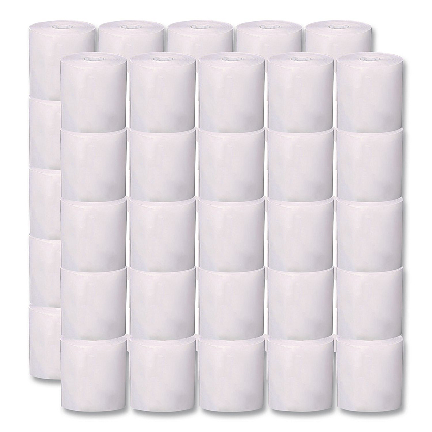 Iconex BPA-Free Thermal POS Rolls, 0.5" Core, 3.13" x 119 ft, White, 50/Carton (05210CT)