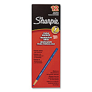 Sharpie Peel-Off China Markers, Blue, Dozen (1764000)