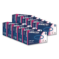 AMBITEX L5201 Series Powder-Free Latex Gloves, Large, 4 mil Thick, 9" Long, Cream, 100/Box, 10 Boxes/Carton (LLG5201CT)