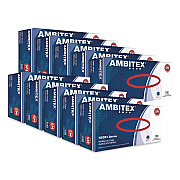 AMBITEX N5201 Series Powder-Free Nitrile Gloves, Small, 9" Long, Blue, 100/Box, 10 Boxes/Carton (NSM5201CT)