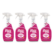 The Pink Stuff Bathroom Foam Cleaner, Fruity Scent, 25.4 oz Spray Bottle, 4/Carton (823787CT)