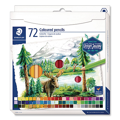 Staedtler Colored Pencils, 4 mm, Assorted Lead and Barrel Colors, 72/Set (1270C72A6)