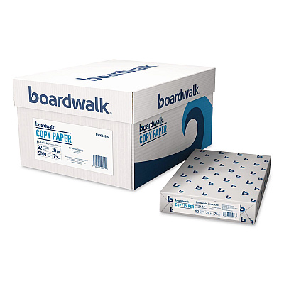 Boardwalk Legal Size Copy Paper, 92 Bright, 20 lb Bond Weight, 8.5 x 14, White, 500 Sheets/Ream, 10 Reams/Carton (24200)