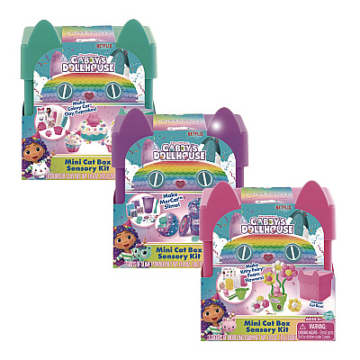 DreamWorks Gabby's Dollhouse Cat Box Sensory Compound Kit, Ages 4 and Up, 32 Pieces (84301124)