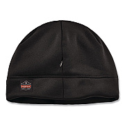 ergodyne N-Ferno 6808ZI Zippered Winter Beanie Hat with Bump Cap, One Size Fits Most, Black (16911)