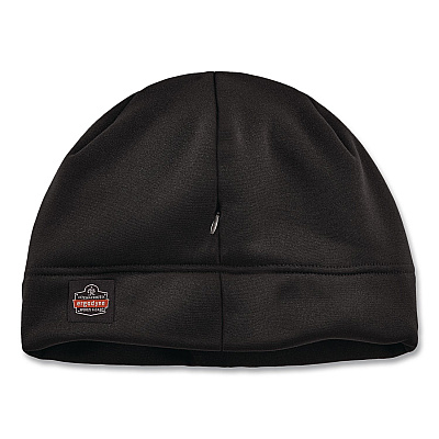 ergodyne N-Ferno 6808ZI Zippered Winter Beanie Hat with Bump Cap, One Size Fits Most, Black (16911)