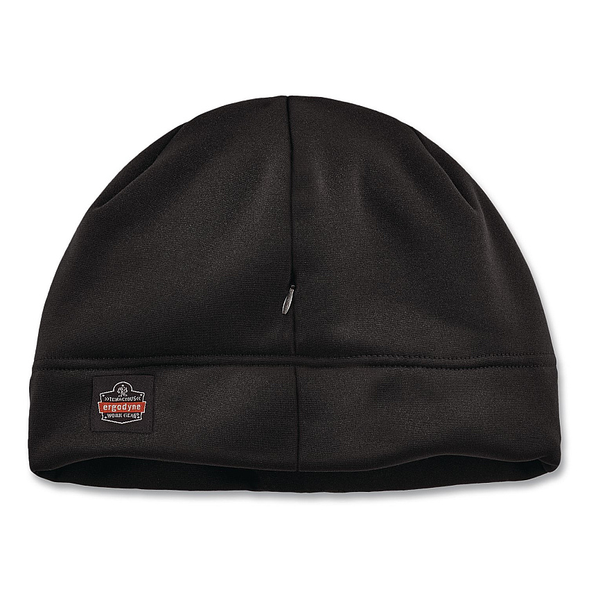 ergodyne N-Ferno 6808ZI Zippered Winter Beanie Hat with Bump Cap, One Size Fits Most, Black (16911)