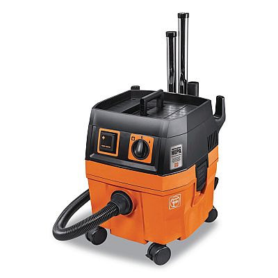 Turbo I PRO Set HEPA Wet/Dry Dust Extractor Vacuum, 5.8 gal Tank Capacity, Orange/Black (92037060990)