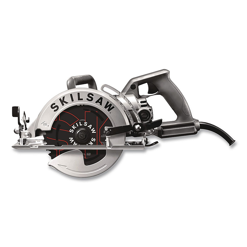 7-1/4" Aluminum Worm Drive Circular Saw with Carbide Blade, 0 to +51 Degree Bevel Range, 24 T Blade (SPT77W01)