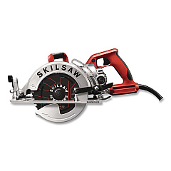 7-1/4" Lightweight Magnesium Worm Drive Circular Saw with Carbide Blade, 2,800 SPM, 0 to +53 Degree Bevel Range, 24 T Blade (SPT77WML01)