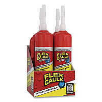 Flex Caulk Hi-Performance Hybrid Caulk, 4.6 oz Aerosol Can, Dries White, 4/Carton (CFSWHTR100)