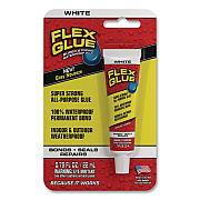 Flex Glue Super Strong Waterproof Glue, 0.75 oz, Dries White, 24/Carton (GFSWHTMINI)