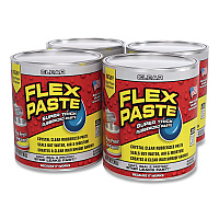 Flex Paste Super Thick Rubberized Paste, 26 oz Can, Dries Clear, 4/Carton (PFSCLRR32)