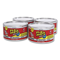 Flex Paste Super Thick Rubberized Paste, 1 lb Can, Dries Clear, 4/Carton (PFSCLRR16)