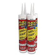 Flex Paste Super Thick Rubberized Paste, 9 oz Cartridge, Dries White, 4/Carton (PFSWHTR10)