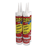 Flex Paste Super Thick Rubberized Paste, 9 oz Cartridge, Dries White, 4/Carton (PFSWHTR10)