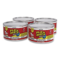 Flex Paste Super Thick Rubberized Paste, 1 lb Can, Dries White, 4/Carton (PFSWHTR16)