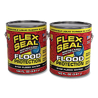 Flex Seal Liquid Flood Protection, 122 oz Can, Dries Yellow, 2/Carton (RLSYELR01)