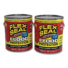 Flex Seal Liquid Flood Protection, 122 oz Can, Dries Yellow, 2/Carton (RLSYELR01)
