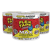 MAX Strong Rubberized Waterproof Tape, 4" Core, 39 mils Thick, 4" x 25 ft, White, 3/Carton (TFSMAXWHT04)