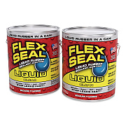 Flex Seal Liquid Rubber Sealant Coating Liquid, 1 gal Can, Dries Clear, 2/Carton (US855CLR012)