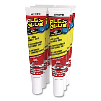 Flex Glue Easy Squeeze, 6 oz, Dries White, 6/Carton (GFSTANR06)
