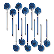 Carlisle Metal Telescopic Handle, 1" x 34", Blue, 12/Carton (36545000CT)