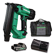 18V Brushless Lithium-Ion Compact 18 ga Cordless Brad Nailer Kit (2 Ah), 5/8" to 2" Nails, Green/Black (NT1850DFTM)