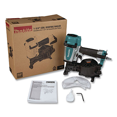 1 3/4" Roofing Nailer (Reconditioned), 3/4" to 1 3/4" Nails, Teal/Black/Gray (AN454R)